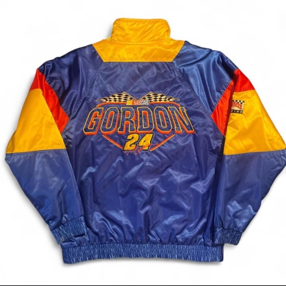 Nascar Blue and Yellow Bomber Jacket - Picture 2 of 8
